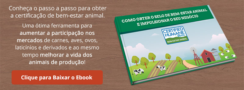 Ebook sobre selo de bem-estar animal