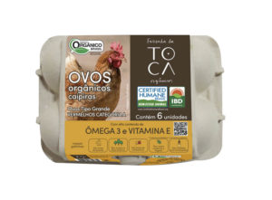 Ovos Orgânicos Caipiras com 06 unidades - Alto conteúdo de Ômega 3 e Vitamina E