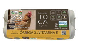 Ovos Orgânicos Caipiras com 10 unidades - Alto conteúdo de Ômega 3 e Vitamina E