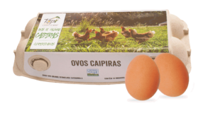 Ovos tipo grande vermelhos produzidos por galinhas caipiras - 10 unidades